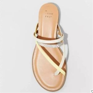 Women's Sandals Jasmine Strappy Silver Wedge NWT